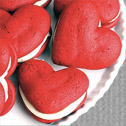 Red Velvet Heart-Shaped Whoopie Pies