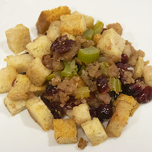 Holiday Sausage and Cranberry Stuffing